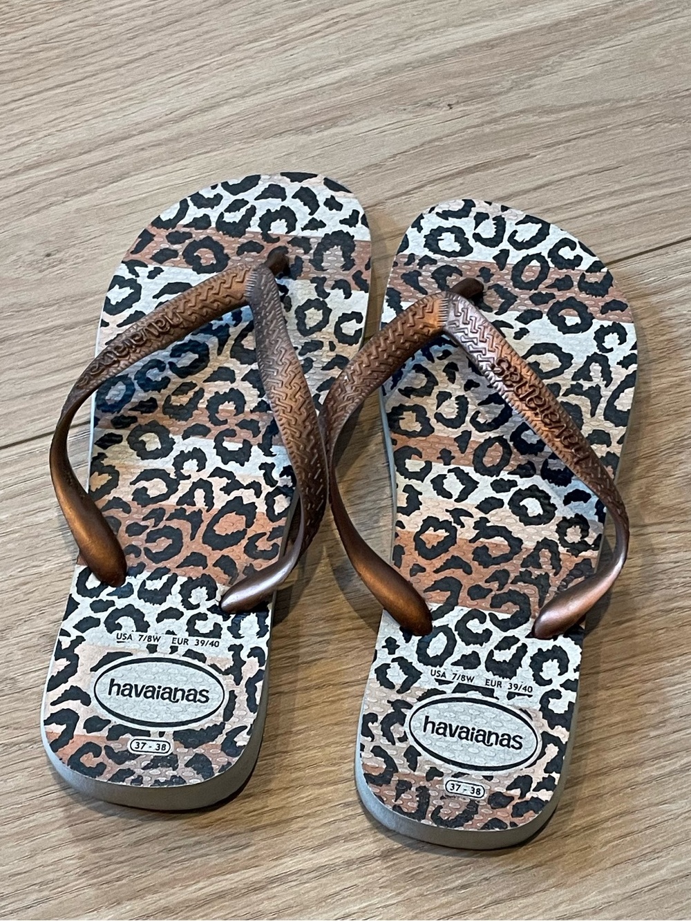 Leopard Print Havaiana Flip Flop